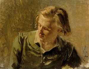 Porträtt av en ung man av Albert Edelfelt