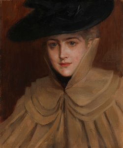 Porträtt av en ung kvinna av Albert Edelfelt