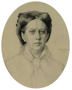 Porträtt av konstnärens mor av Albert Edelfelt
