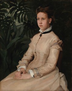 Porträtt av konstnärens syster Ellen Edelfelt av Albert Edelfelt