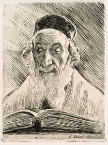 Läsande rabbin av Albert Edelfelt