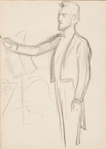 Robert Kajanus, skiss till porträtt