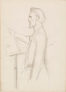 Robert Kajanus, skiss till porträtt