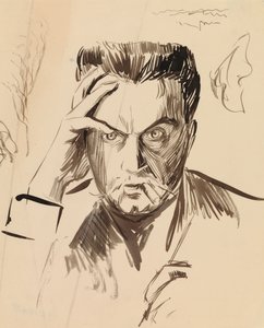 Självporträtt av Albert Edelfelt