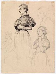 Sigrid Stålarm, studie till Hertigen Karl förolämpar Klaus Flemings lik av Albert Edelfelt