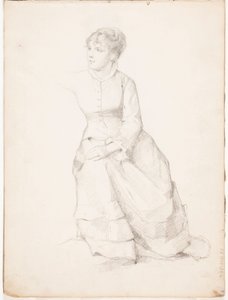 Sittande kvinna av Albert Edelfelt
