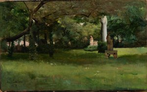 Cluny-museets trädgård i Paris av Albert Edelfelt