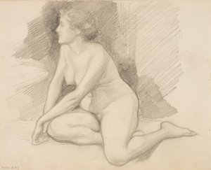 Sitter naken