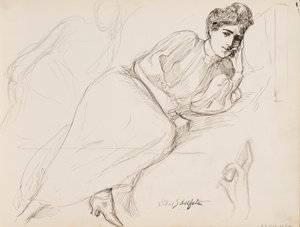 Vilande kvinna av Albert Edelfelt