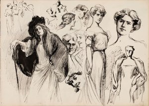 Kvinnliga figurer av Albert Edelfelt