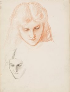 En kvinnas ansikte av Albert Edelfelt