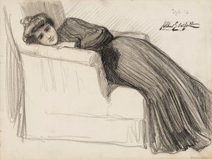 Vilande kvinna av Albert Edelfelt