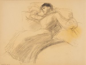 Vilande kvinna av Albert Edelfelt