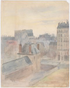 Utsikt från konstnärens hem i Paris av Albert Edelfelt