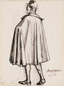 Man i slängkappa av Albert Edelfelt