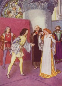 Shakespeare: Much Ado About Nothing (färg litho) av Albert Edward Jackson