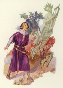 Shakespeare: The Tempest (färg litho) av Albert Edward Jackson