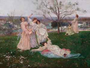 Vårblommor, c.1897 av Albert-Emile Artigue