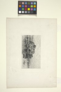 Landskap med sjö (bläck)