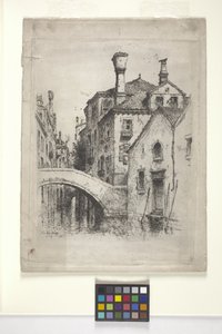 Rio Della Senza, Venice (エッチング) スウェーデン