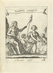 Spinnande Hercules Moraliserande kärleksemblem (serietitel) Devises et emblesmes d