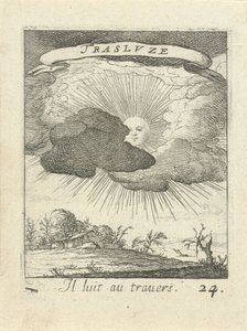 solen bakom molnen Moraliserande kärleksemblem (serietitel) Devises et emblesmes d
