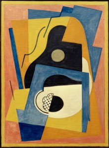 Komposition med gitarr av Albert Gleizes