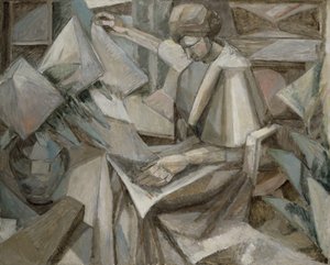 Kvinna med Phlox av Albert Gleizes