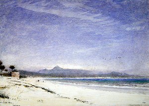 Alcudiabukten, Mallorca av Albert Goodwin