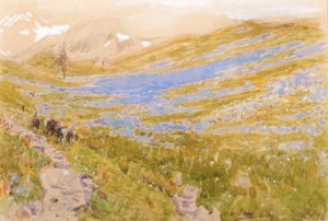 En utsikt över Alperna av Albert Goodwin