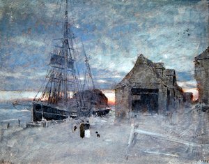 Bosham av Albert Goodwin