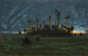 Eldflugor, Jamaica (akvarell med bodycolour) av Albert Goodwin