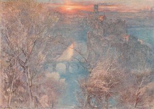 Fribourg, Schweiz: Soluppgång, 1900, 1923