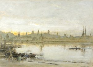 Lusern (olja, penna och bläck på papper) av Albert Goodwin
