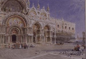 Markuskyrkan, Venedig av Albert Goodwin
