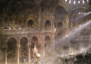 Markuskyrkan, Venedig från galleriet av Albert Goodwin