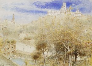 Fonte Branda, Siena, 1905 av Albert Goodwin