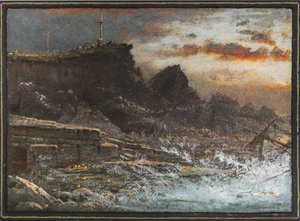 Vraket, Hartland, Cornwall av Albert Goodwin
