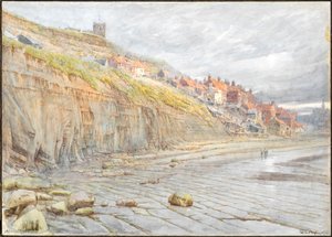 Whitby (akvarell med bläck) av Albert Goodwin