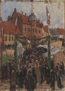 Marknad på Stege Torv
