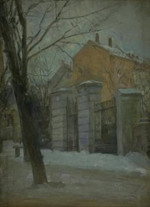 The Gate of Assistance Cemetry i Köpenhamn. Vinter av Albert Gottschalk