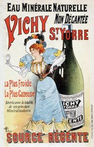 Reklam för mineralvattnet Vichy St Yorre - av Albert Guillaume (1873-1942), v.1895 av Albert Guillaume