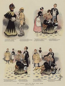 Alla saker är inte vad de verkar (chromolitho) av Albert Guillaume