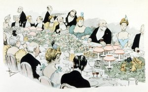 Middag av A. Guillaume 1908 (teckning) av Albert Guillaume