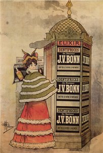 Elixir-tandkrämer av doktor J.V. Bonn, 1893 av Albert Guillaume