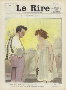 Anklagelser. Illustration för Le Rire av Albert Guillaume