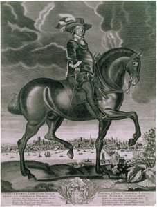 Ridsporträtt av Oliver Cromwell, c1655 av Albert Haelwegh