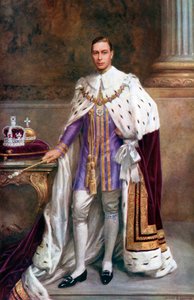 Kung George VI i kröningsdräkt, 1937.