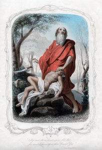 Lägg inte din hand på ledningen för nu vet jag att du fruktar Gud, c1850. av Albert Henry Payne