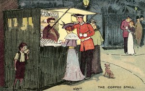 Coffee Stall, London av Albert Jnr. Ludovici